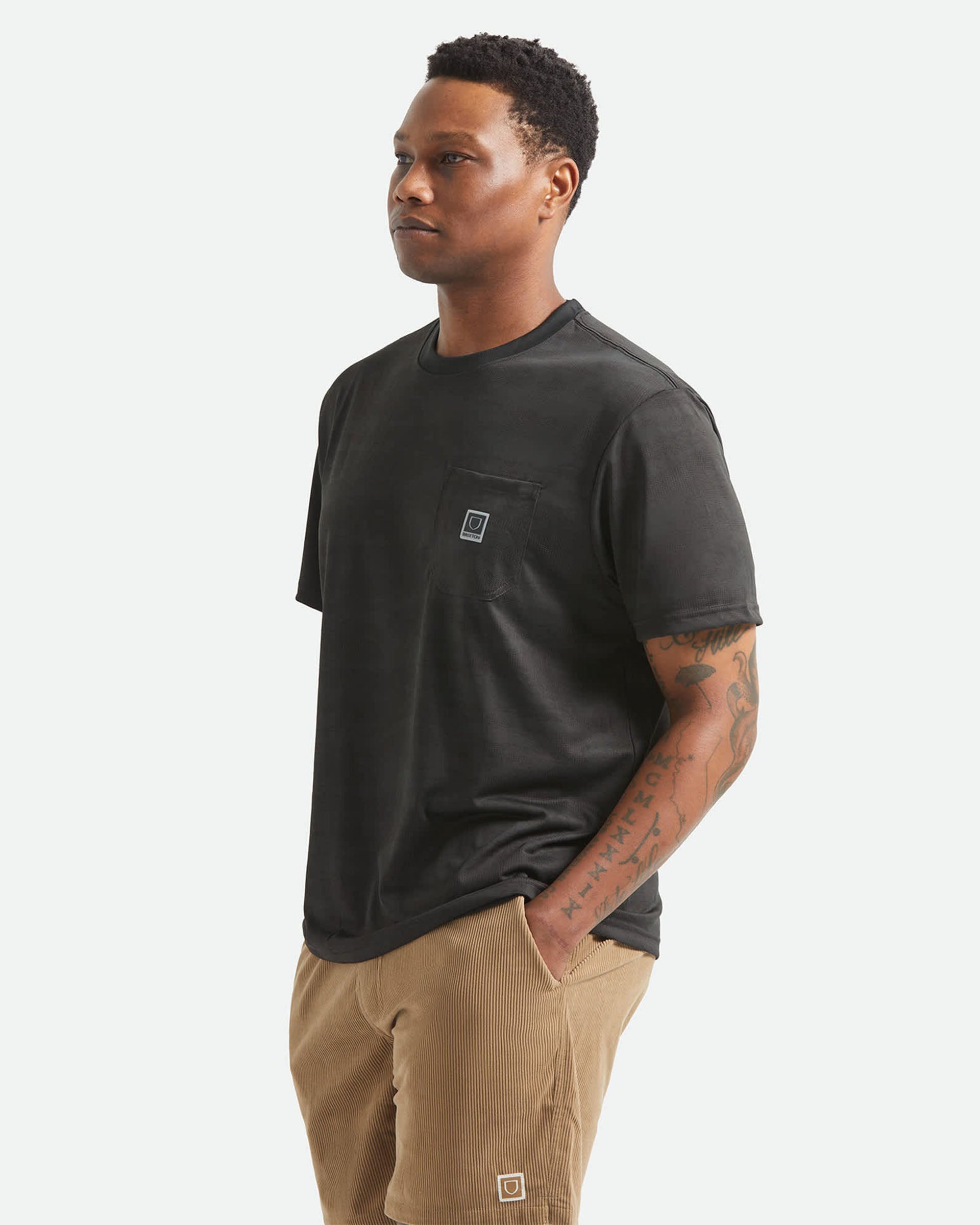 Journey S/S Pocket T-Shirt - Black Tiger Camo