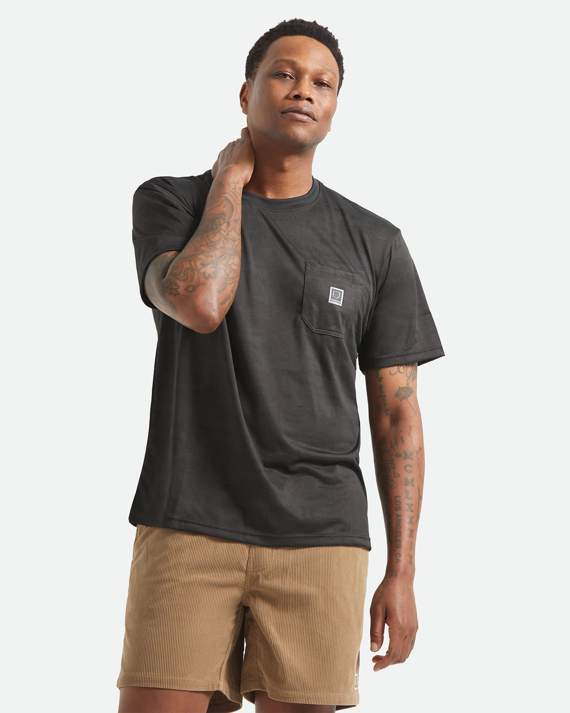 Journey S/S Pocket T-Shirt - Black Tiger Camo