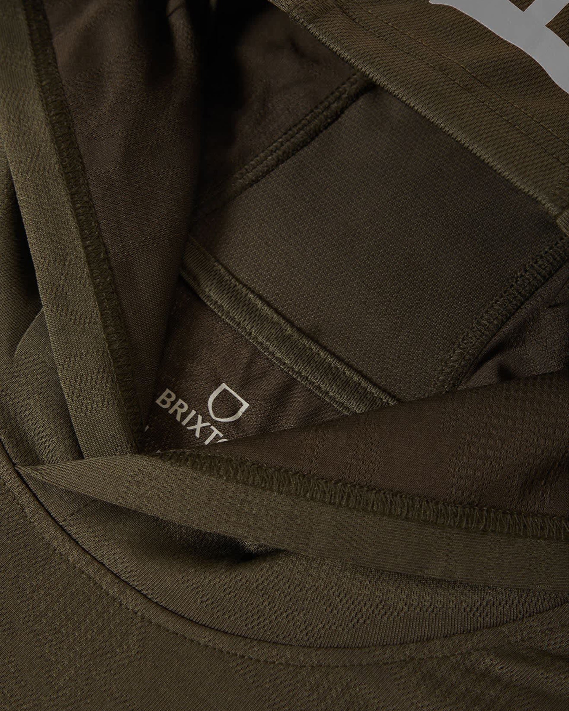Brixton Journey Long Sleeve Sun Hoodie - Olive Tiger Camo