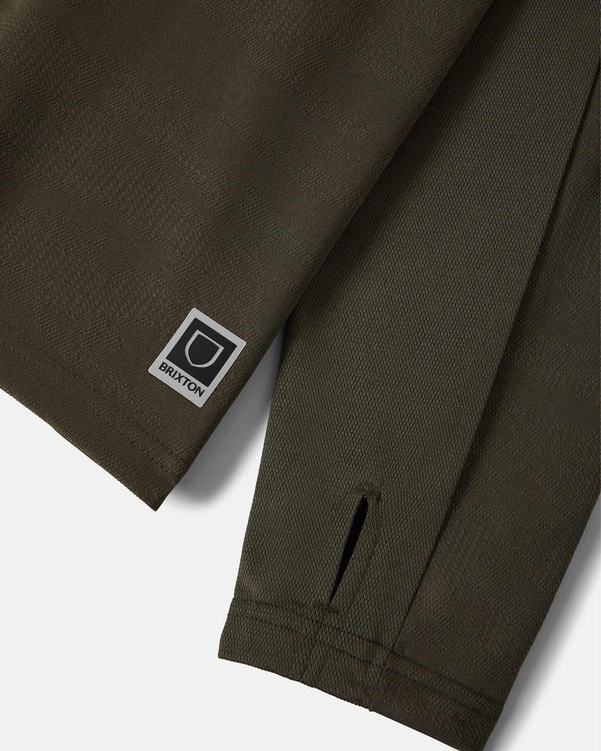 Brixton Journey Long Sleeve Sun Hoodie - Olive Tiger Camo
