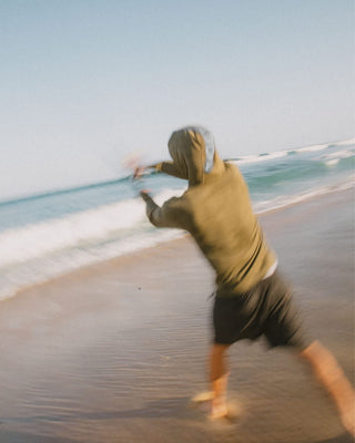 Brixton Journey Long Sleeve Sun Hoodie - Olive Tiger Camo