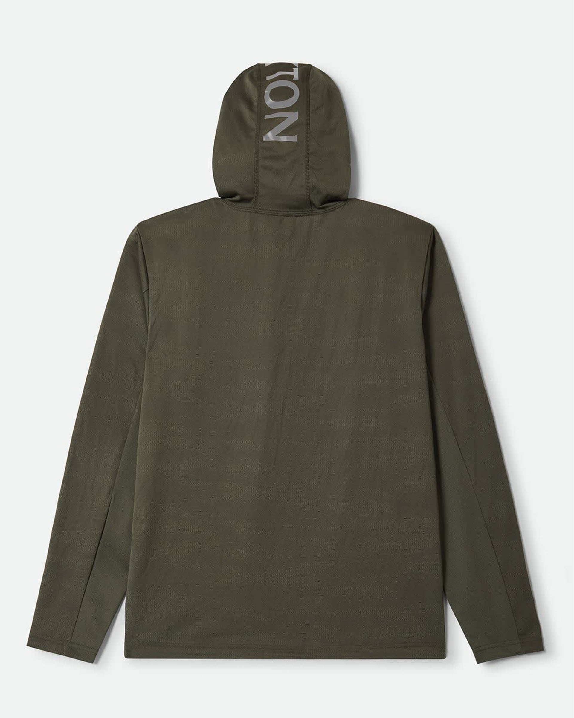 Brixton Journey Long Sleeve Sun Hoodie - Olive Tiger Camo
