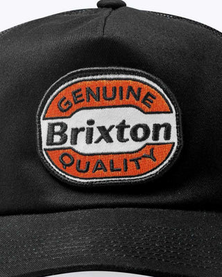 Brixton Keaton Netplus Trucker Hat - Black / Black