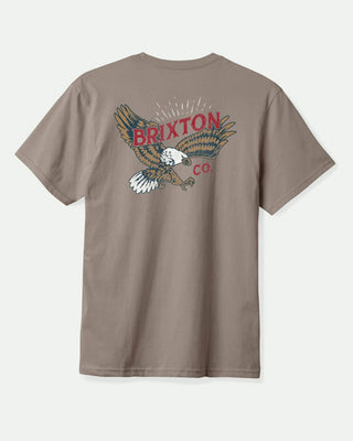 Brixton Keller Short Sleeve Standard T-Shirt - Cinder Worn Wash