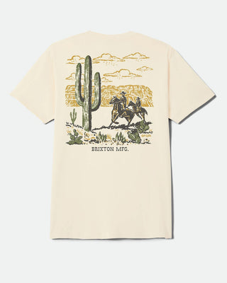 Brixton Keslo Standard Short Sleeve T-Shirt - Cream