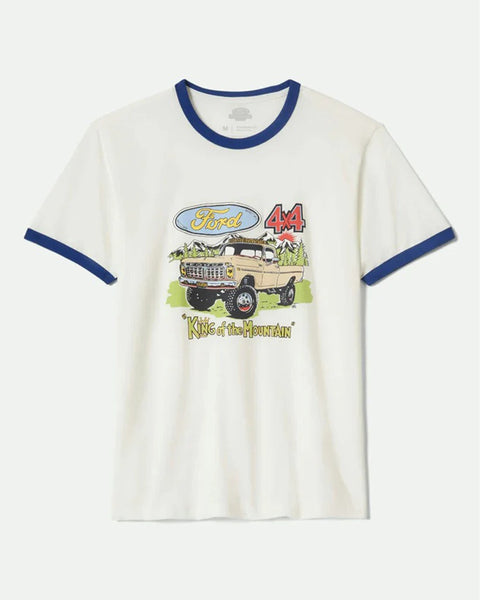 【80s】JHDesign Ford フォード レーシングシャツ刺繍・ワッペン VINTAGE - 80s Ford フォード リンガーtシャツ USA製 L チェッカー