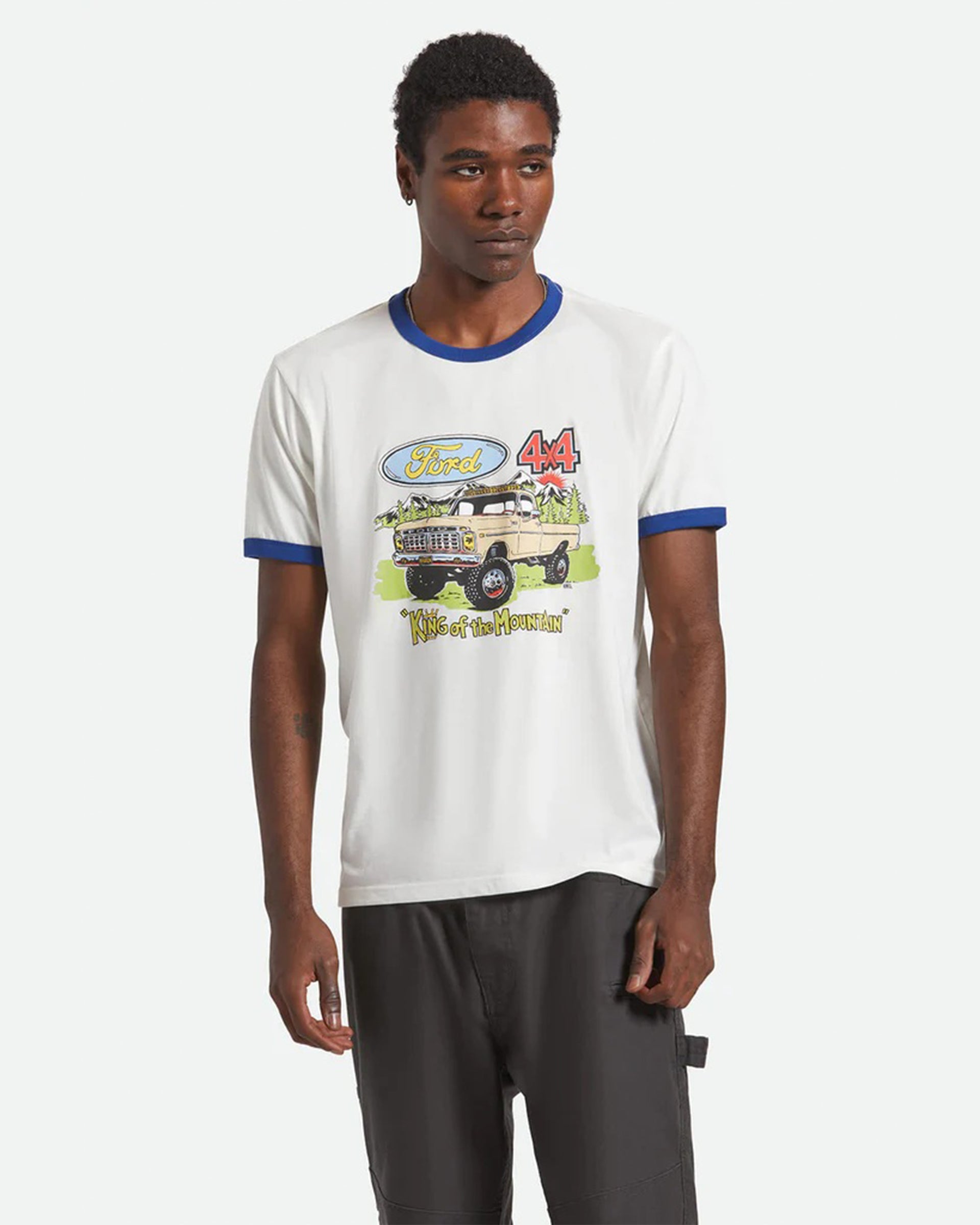 Brixton x Ford King Of The Mountains S/S Ringer T-Shirt