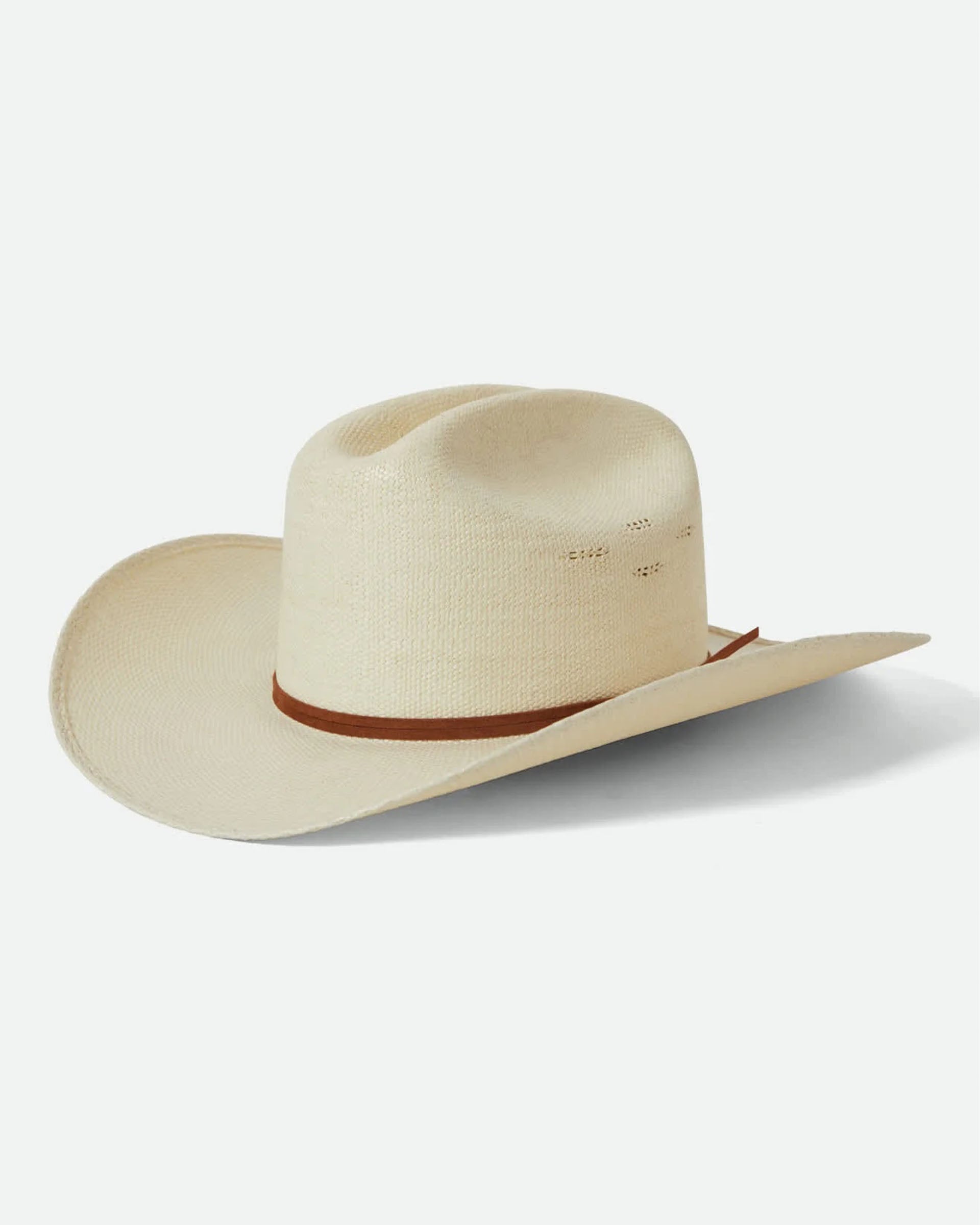 Brixton Unisex Laredo Straw Cowboy Hat - Bone