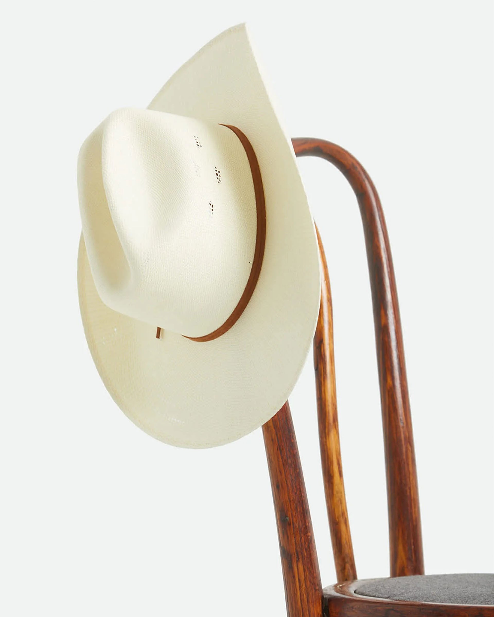 Brixton Unisex Laredo Straw Cowboy Hat - Bone