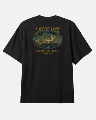 Brixton Layin' Low Short Sleeve Standard T-Shirt - Black