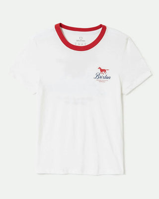 Brixton Women's Leisure Activity Fitted Crew T-Shirt - White