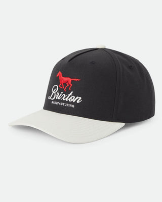 Brixton Leisure Snapback Hat - Black/Whitecap