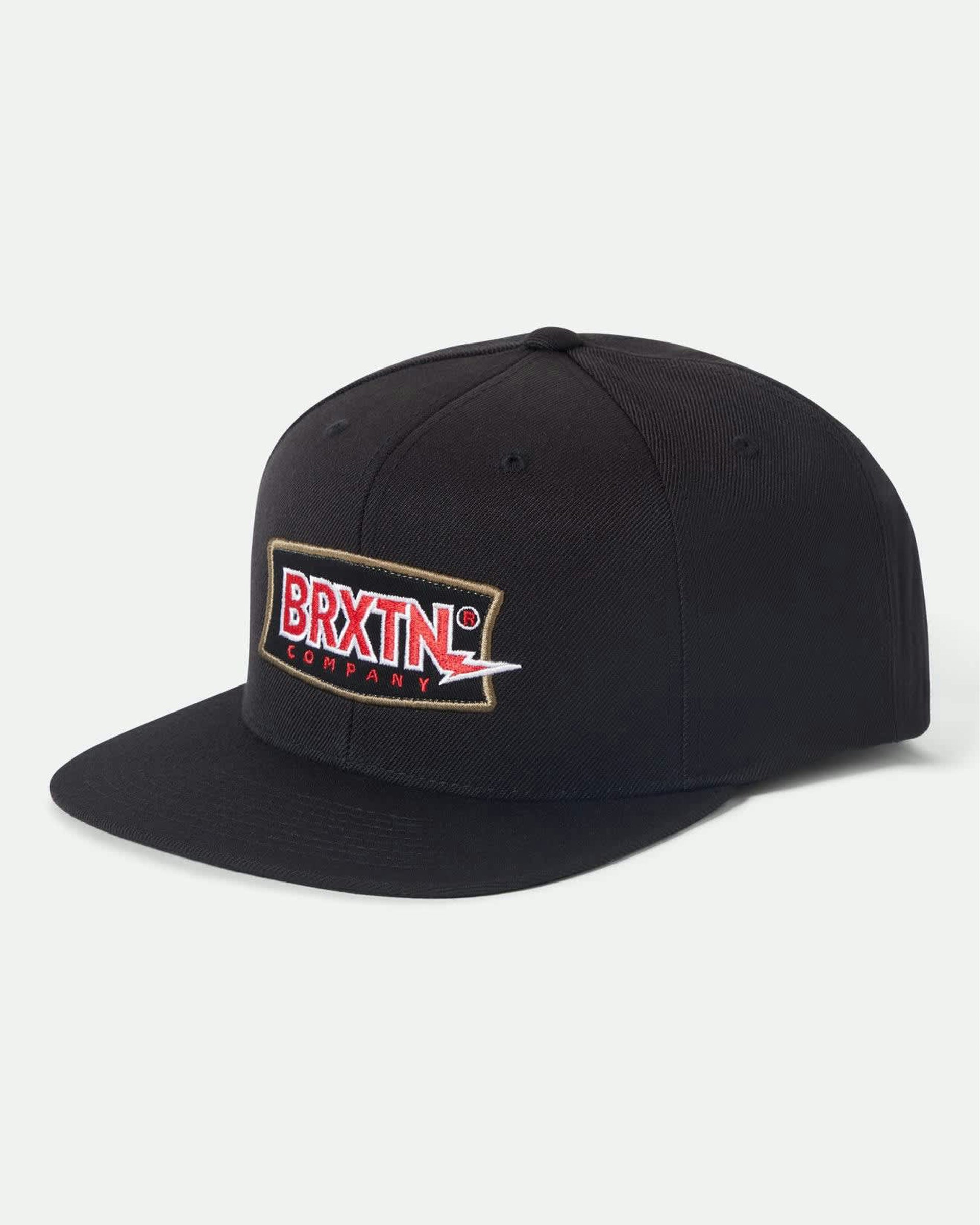 Brixton Lightning Snapback Hat - Black