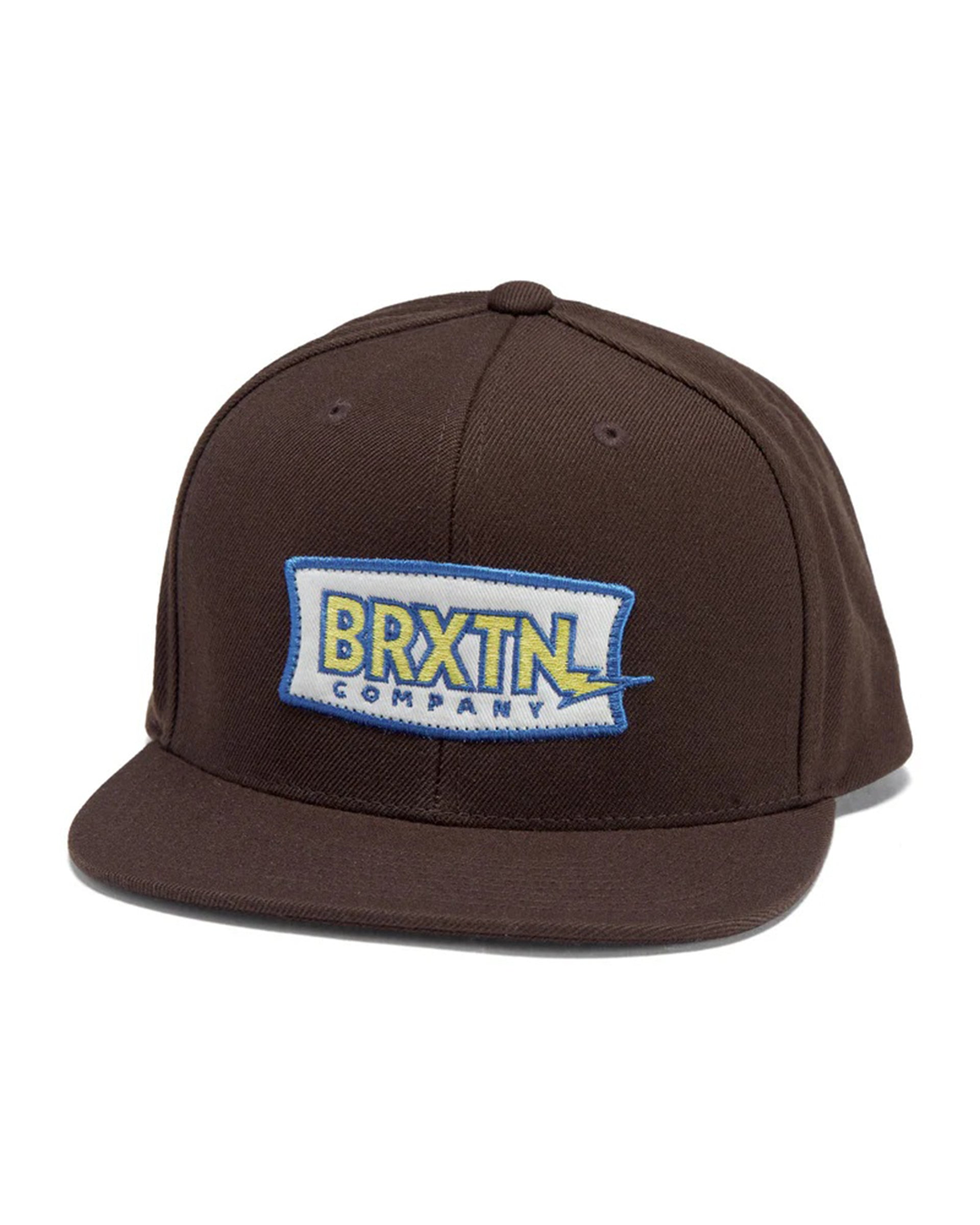 Brixton Lightning Snapback Hat - Pinecone Brown