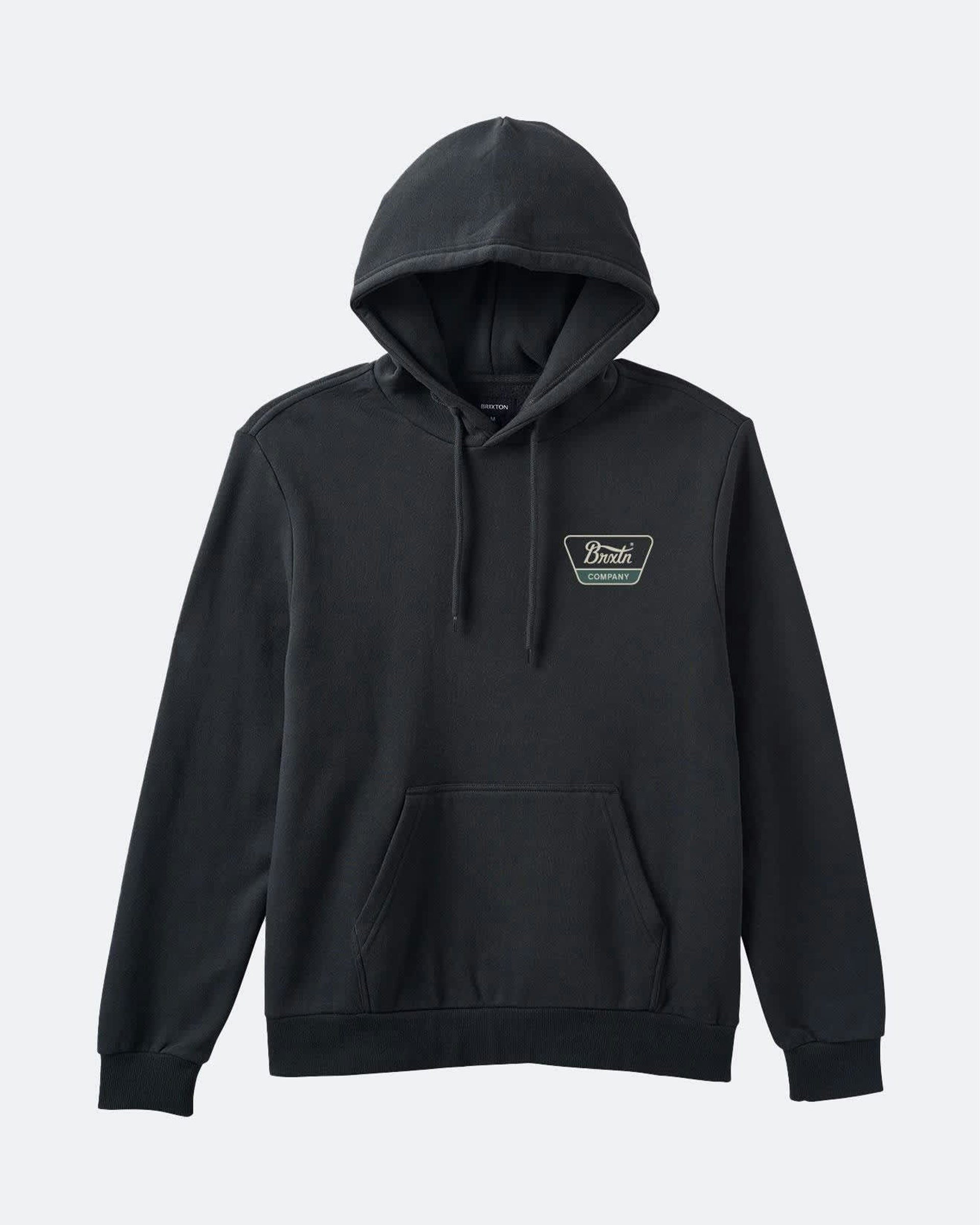 Brixton Linwood P/O Hoodie - Black/Mallard Green/Whitecap