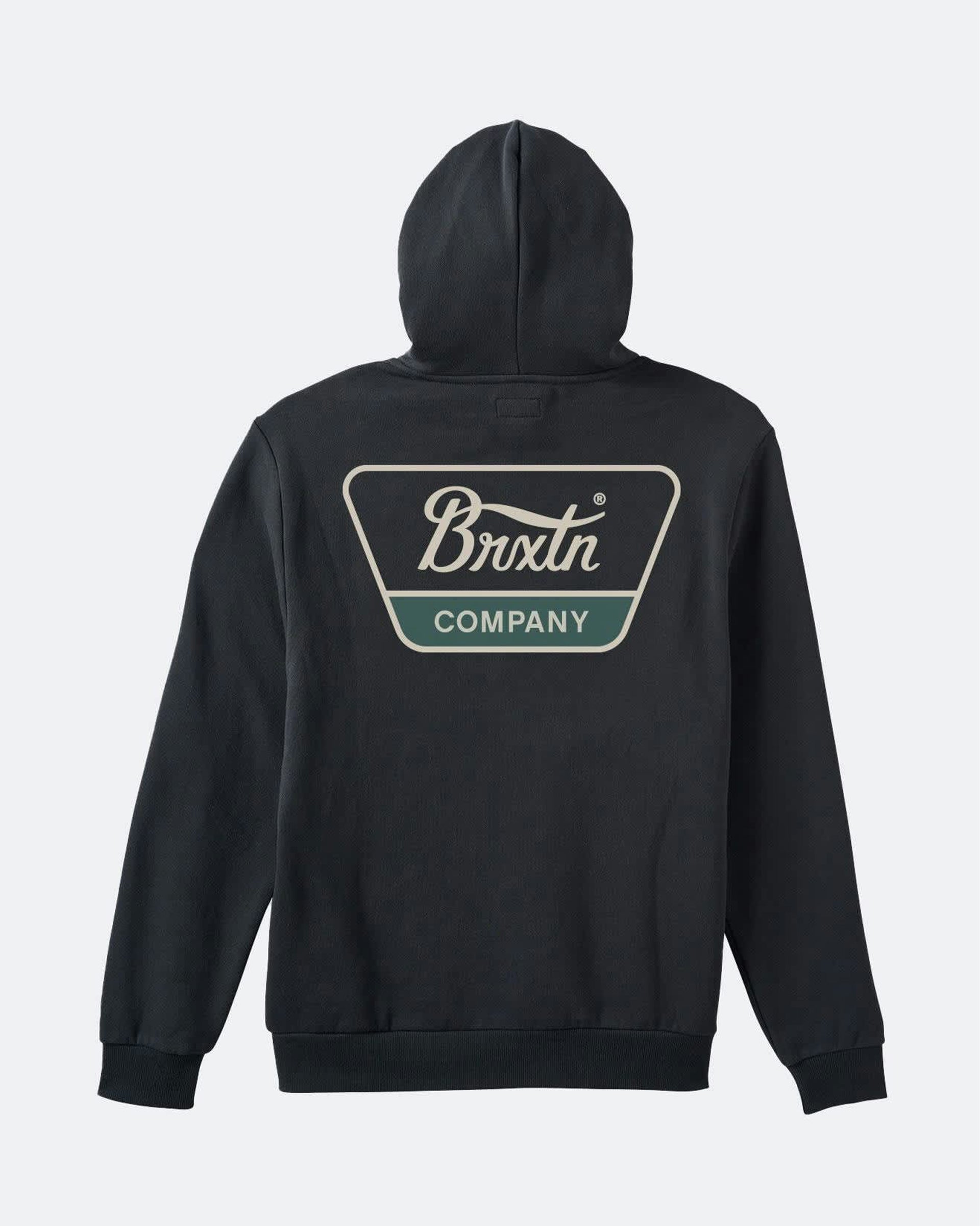 Brixton Linwood P/O Hoodie - Black/Mallard Green/Whitecap