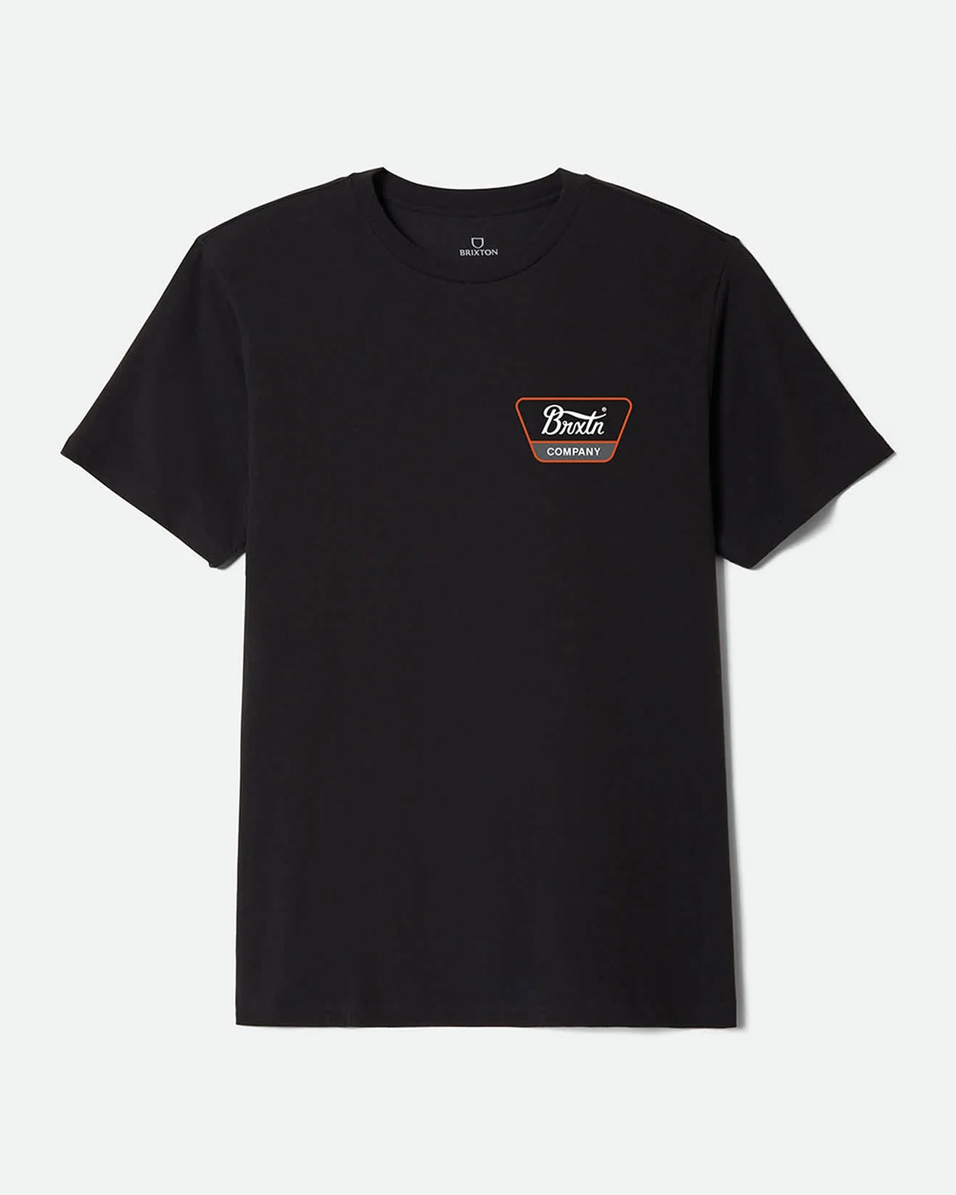 Brixton Linwood S/S Standard T-Shirt - Black/White/Classic Orange