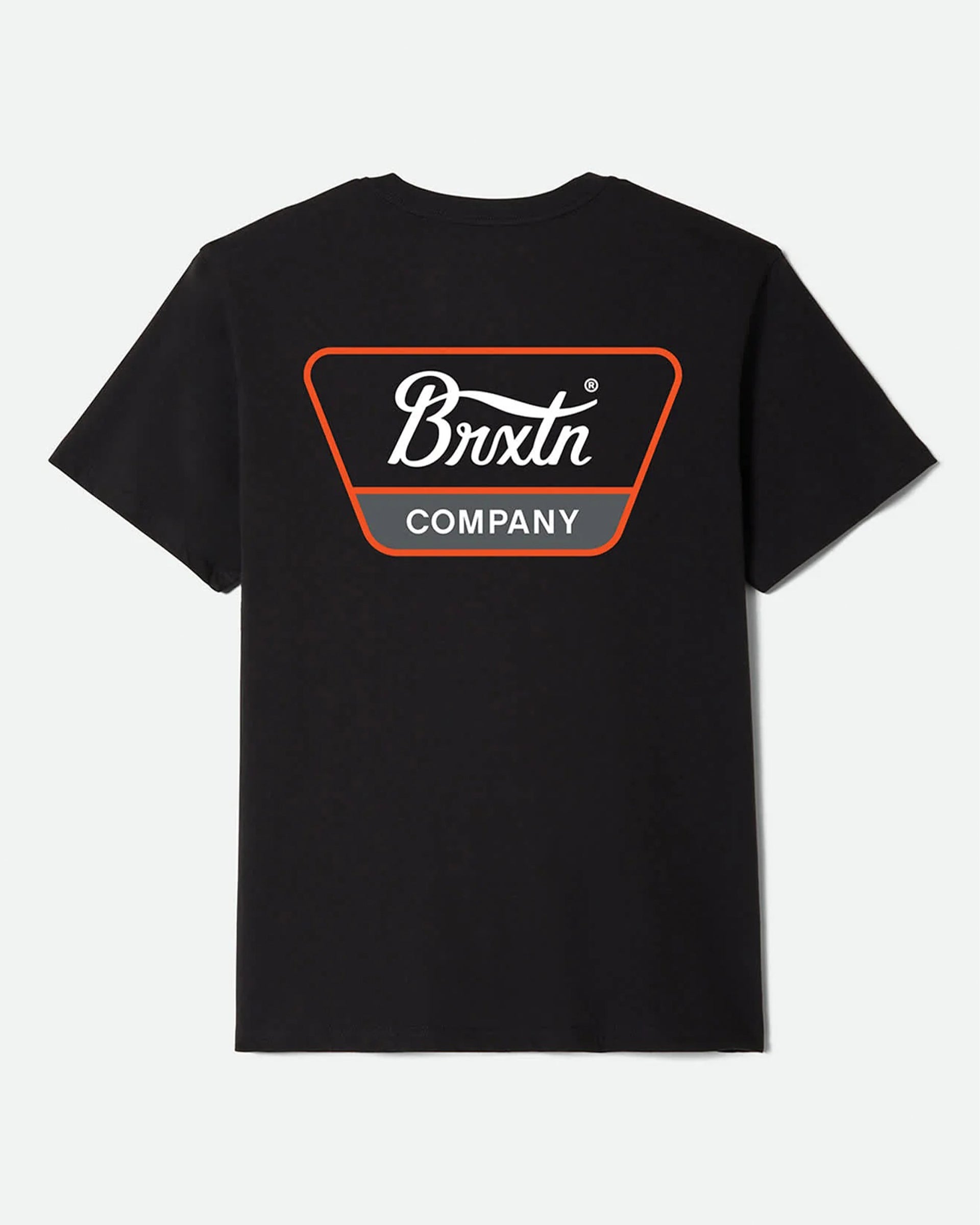 Brixton Linwood S/S Standard T-Shirt - Black/White/Classic Orange