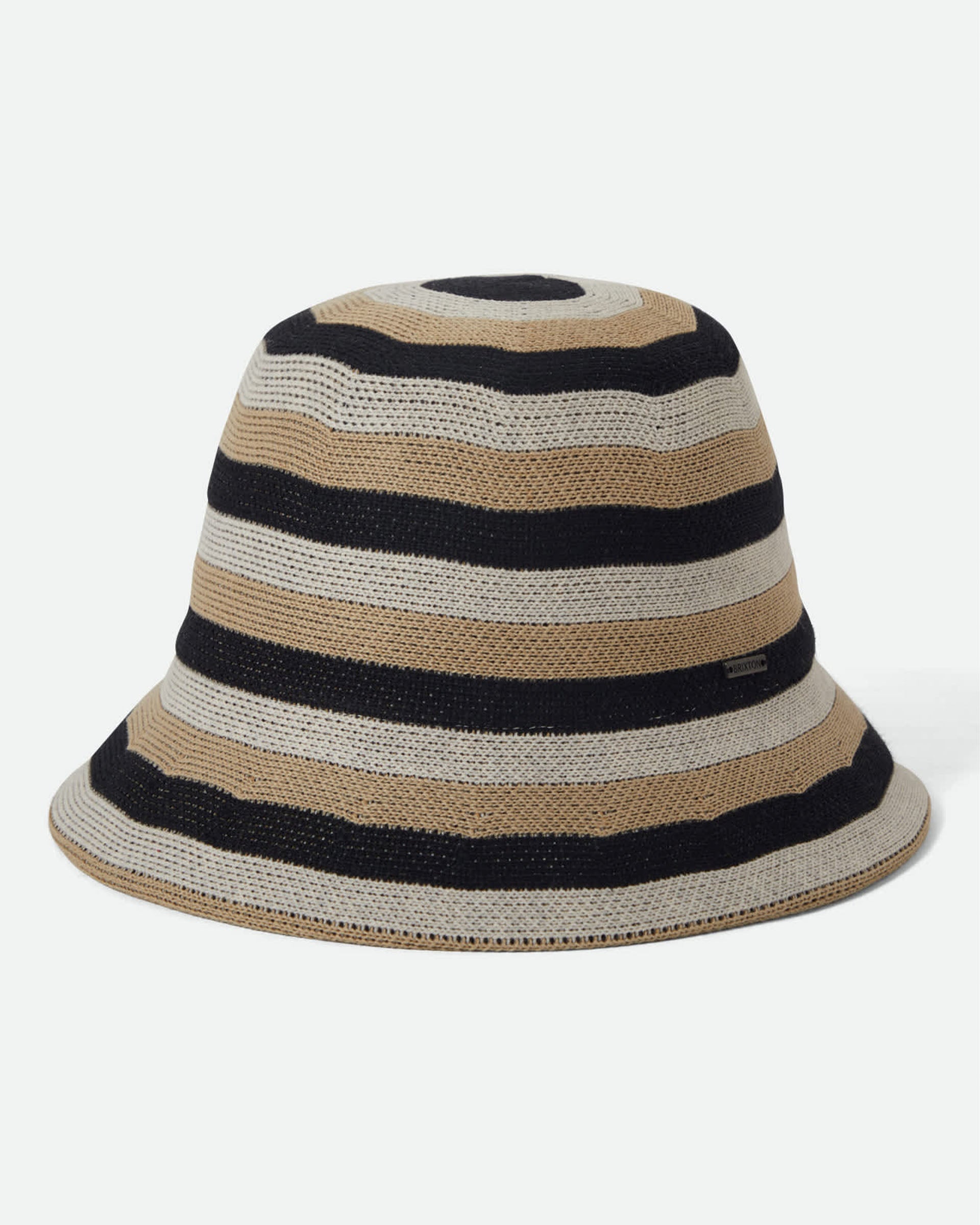 Brixton Women's Lisboa Knit Packable Bucket Hat - Black/Sand/Whitecap