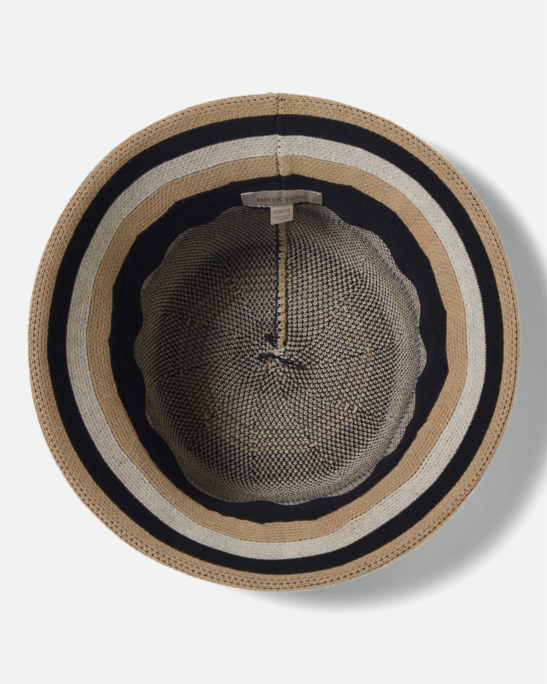 Brixton Women's Lisboa Knit Packable Bucket Hat - Black/Sand/Whitecap