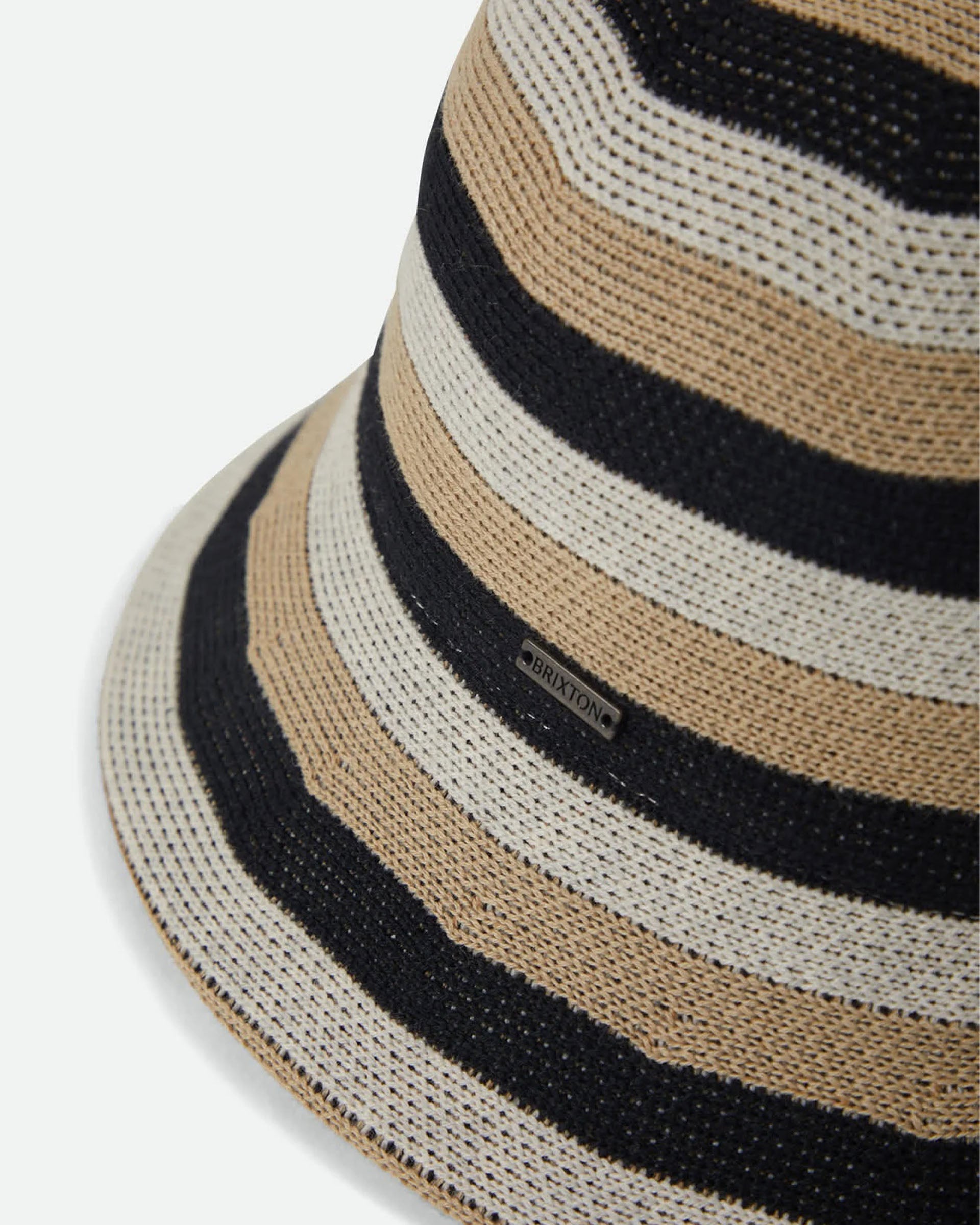 Brixton Women's Lisboa Knit Packable Bucket Hat - Black/Sand/Whitecap