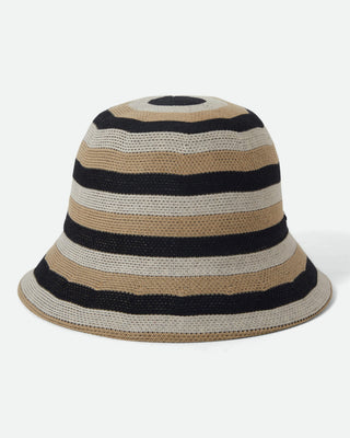 Brixton Women's Lisboa Knit Packable Bucket Hat - Black/Sand/Whitecap