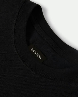 Brixton Live Free Heavyweight Relaxed Short Sleeve T-Shirt - Black Classic Wash