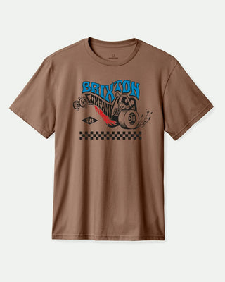 Brixton Livestock Short Sleeve Tailored T-Shirt - Pinecone Brown