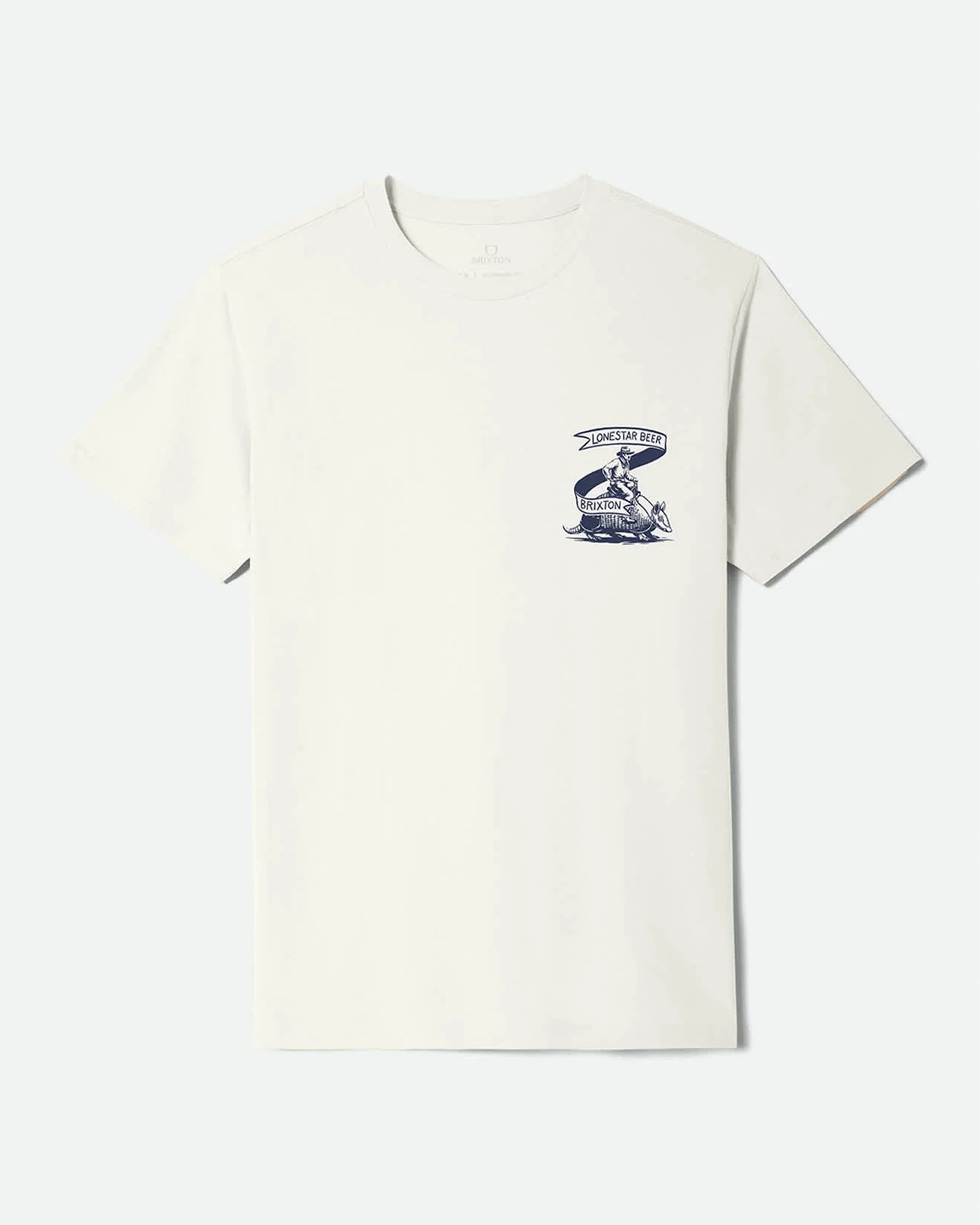 Brixton Lone Star Armadillo Short Sleeve Standard T-Shirt - Cream