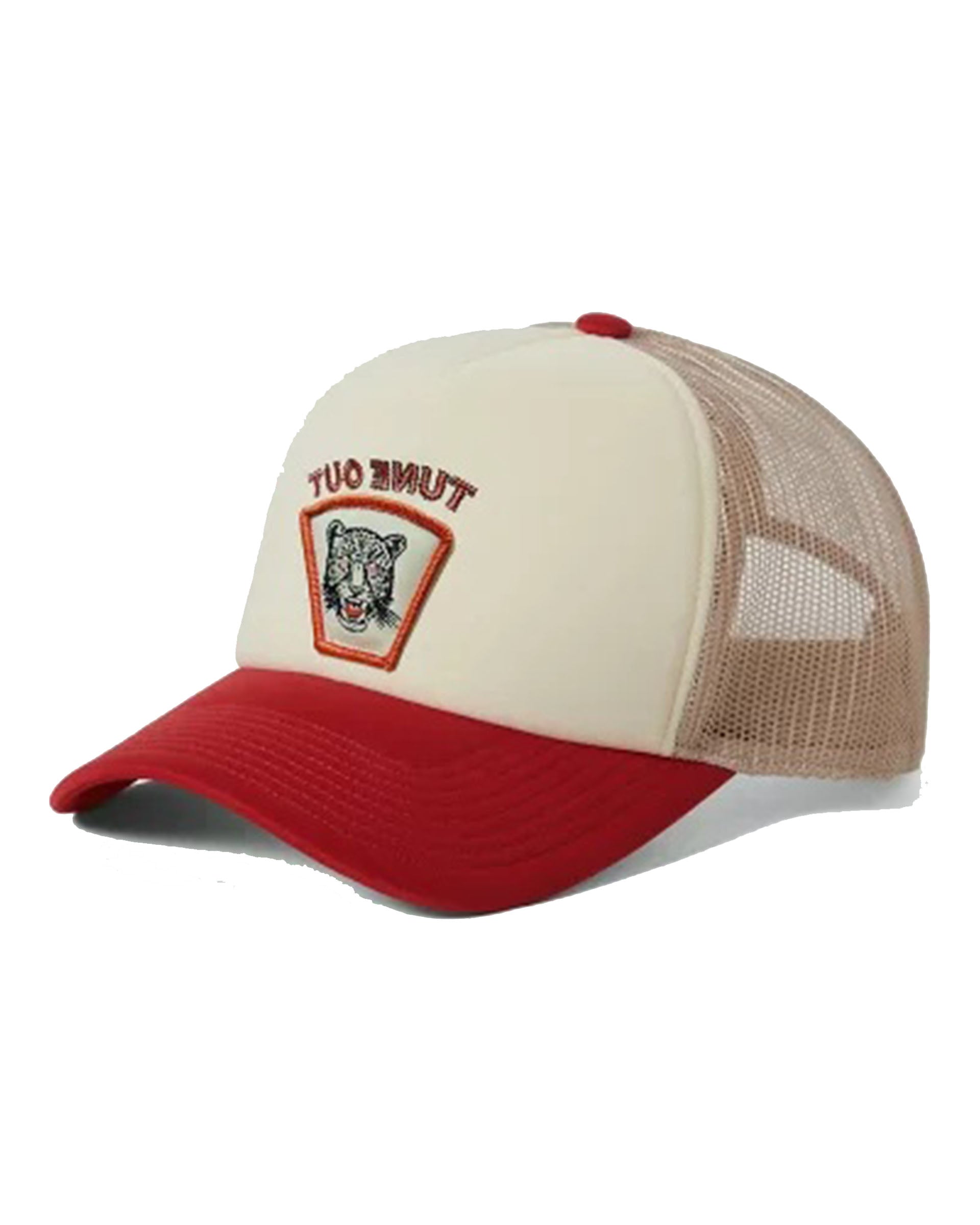 Brixton Lost In Reality Trucker Hat - Whitecap/Adrenaline Rush