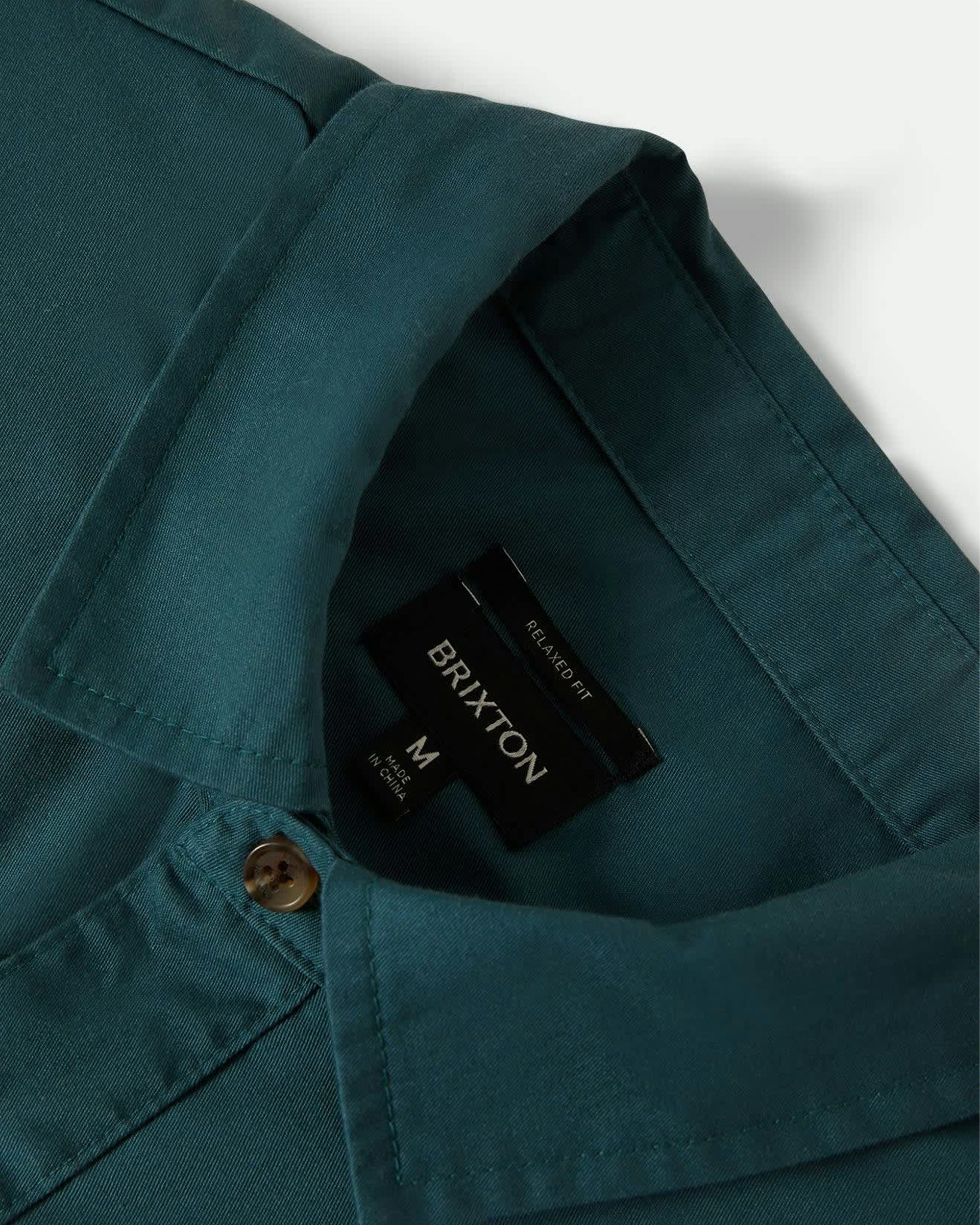 Brixton Mechanics Cru Short Sleeve Shirt - Night Sage