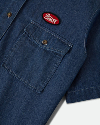Brixton Women's Mechanics Shirt - Medium Chambray