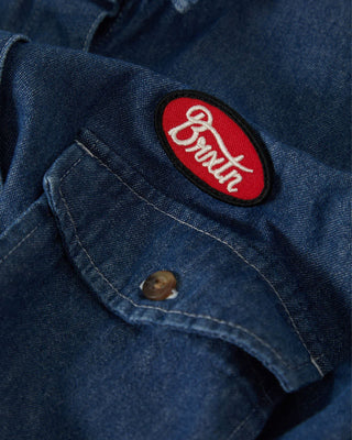 Brixton Women's Mechanics Shirt - Medium Chambray