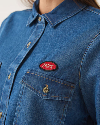 Brixton Women's Mechanics Shirt - Medium Chambray