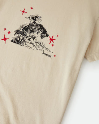 Brixton Women's Mid Century Ranch Slim Crew T-Shirt - Whitecap