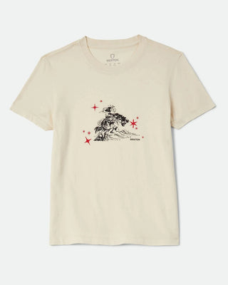 Brixton Women's Mid Century Ranch Slim Crew T-Shirt - Whitecap
