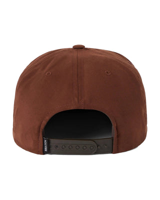 Brixton Oath III Snapback Hat - Pinecone Brown Suede