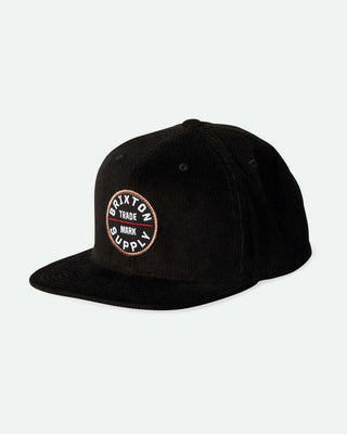 Brixton Oath III Snapback Hat - Black Cord