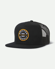 Brixton Oath MP Trucker Hat - Black/Black