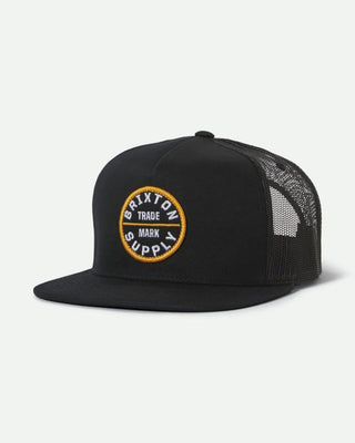 Brixton Oath MP Trucker Hat - Black/Black