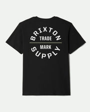 Brixton Oath V S/S Standard T-Shirt - Black/Olive Surplus/White