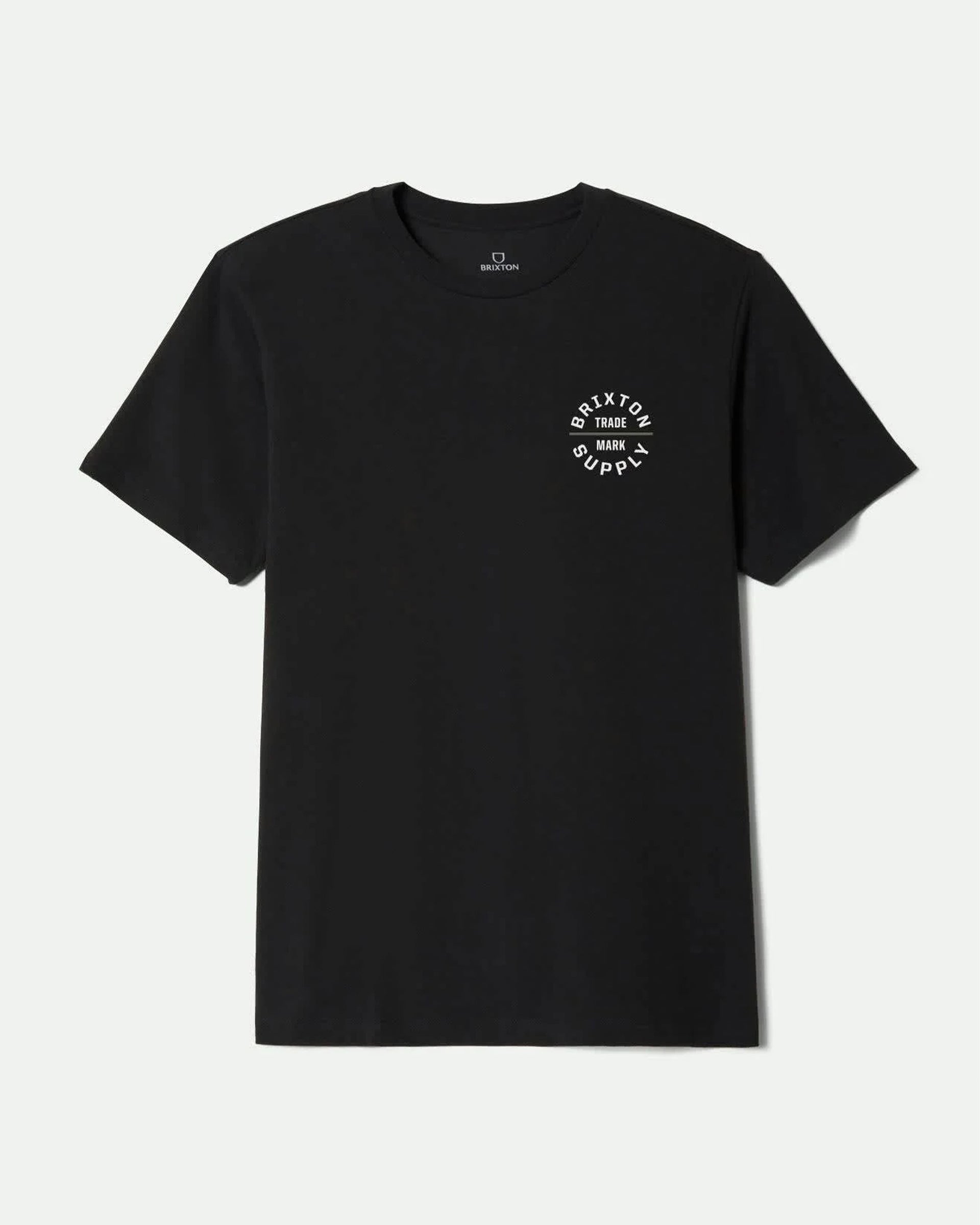 Brixton Oath V S/S Standard T-Shirt - Black/Olive Surplus/White