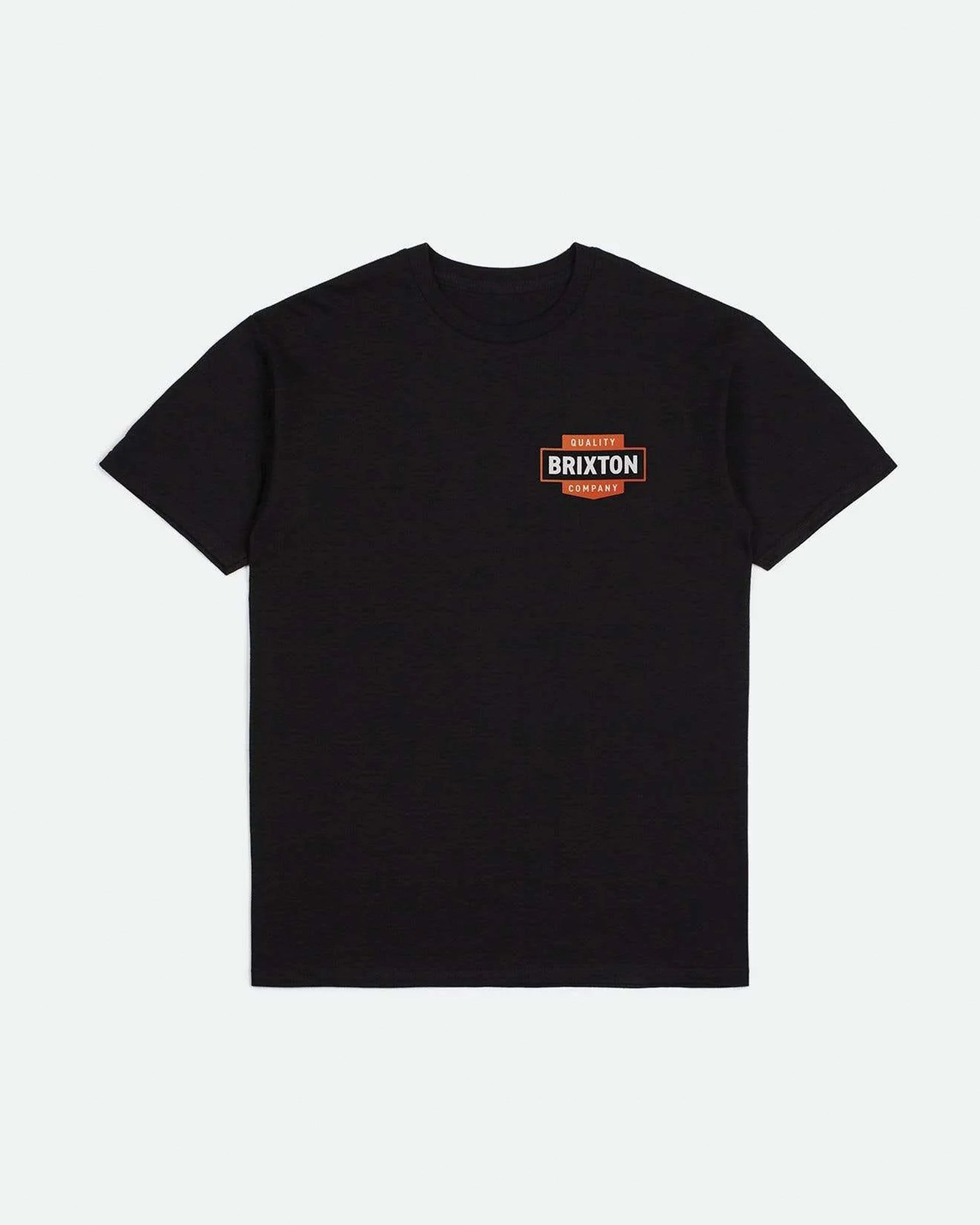 Brixton Osborn Short Sleeve Standard T-Shirt - Black Worn Wash