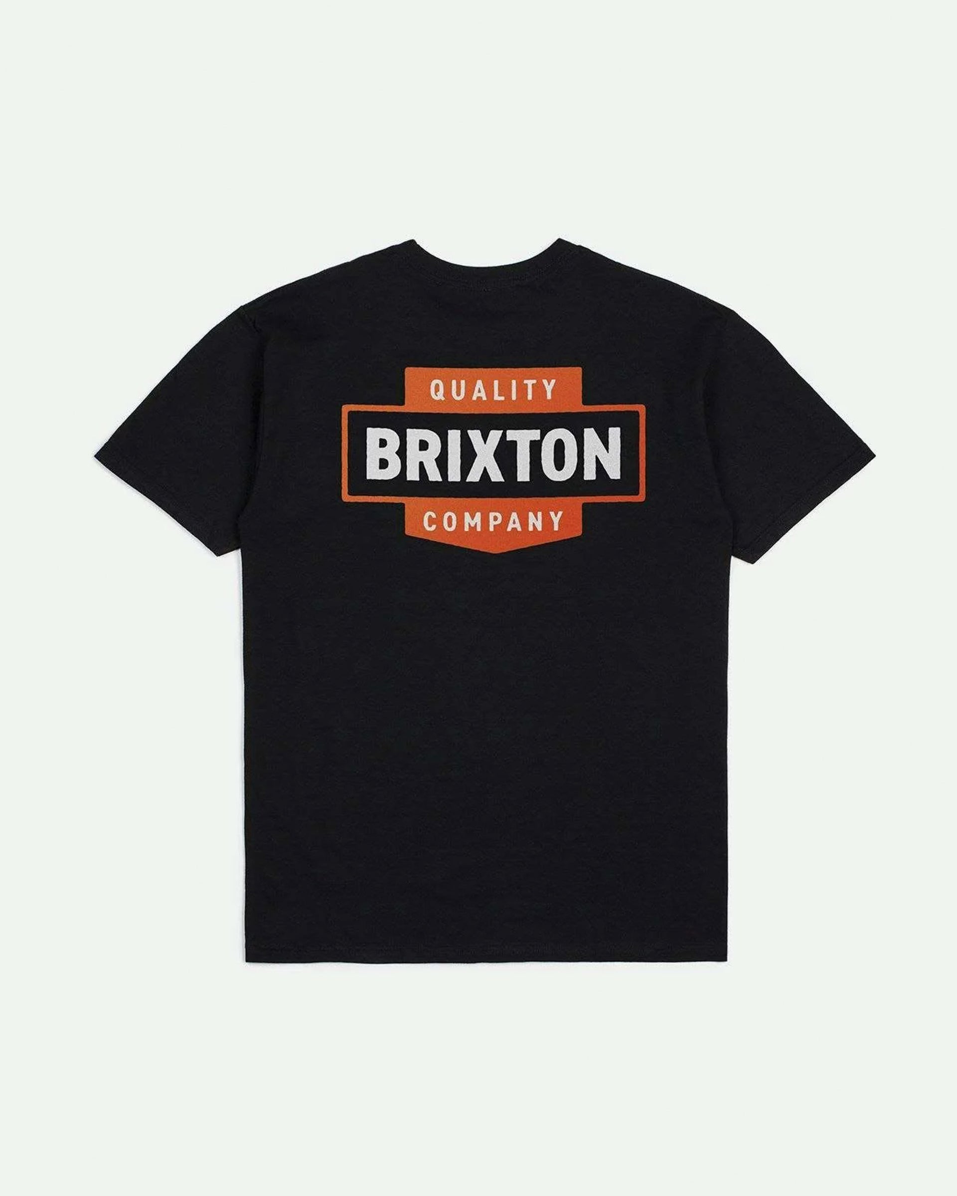 Brixton Osborn Short Sleeve Standard T-Shirt - Black Worn Wash