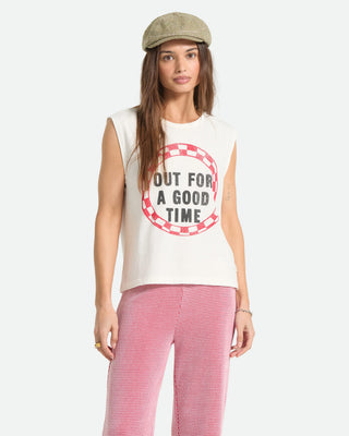 Brixton Women's Out For A Good Time Muscle Tank - Off White