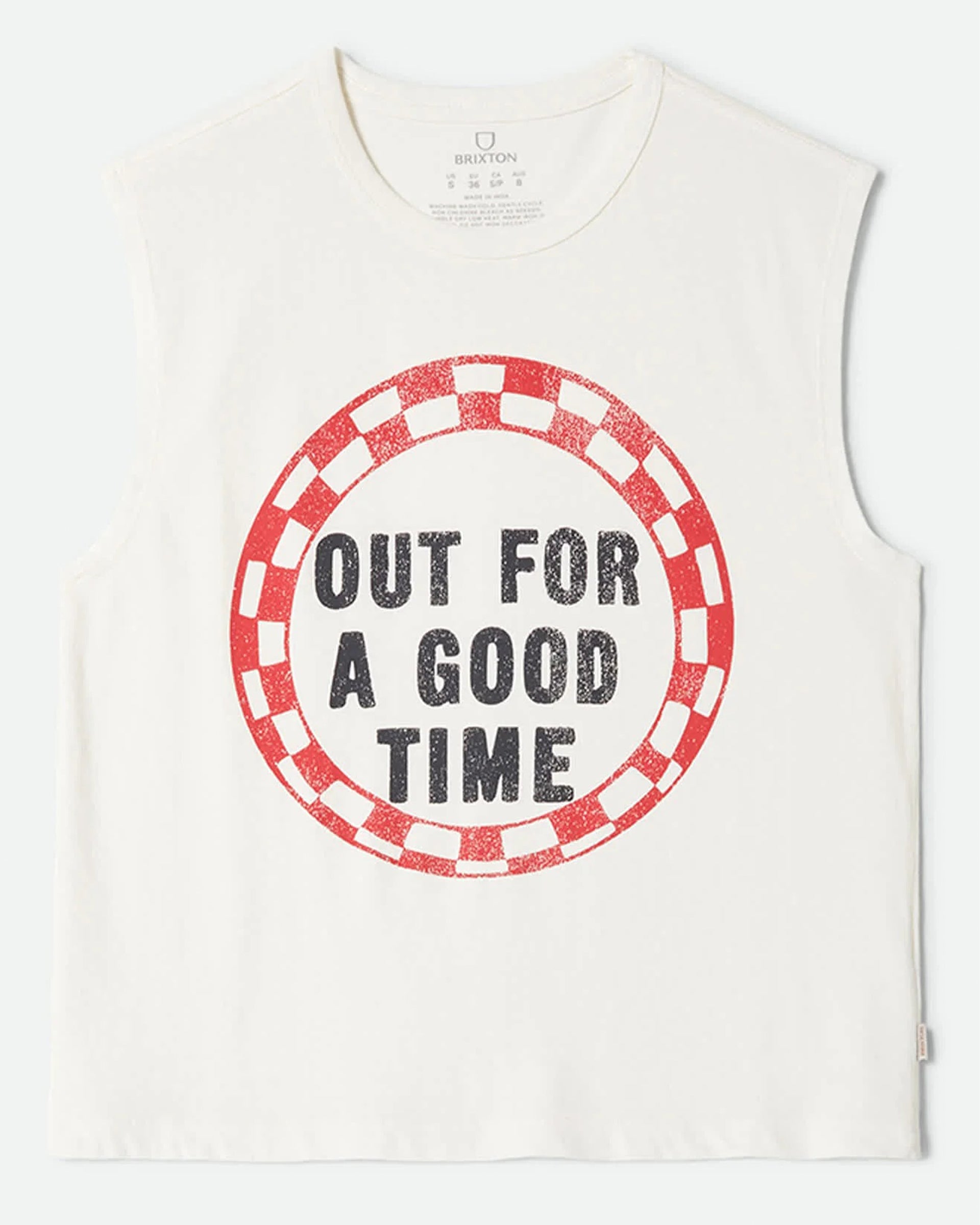 Brixton Women's Out For A Good Time Muscle Tank - Off White