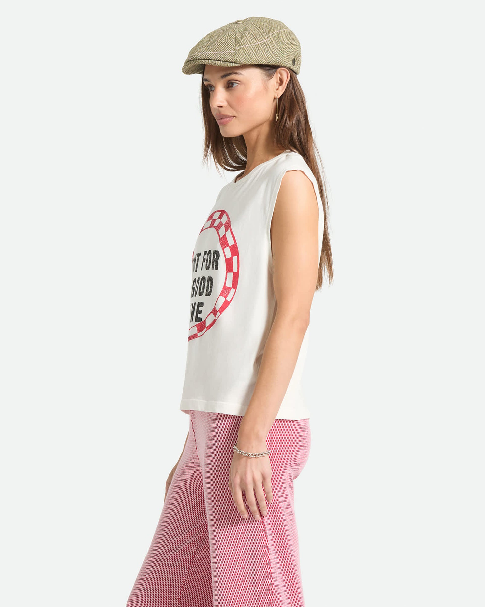 Brixton Women's Out For A Good Time Muscle Tank - Off White