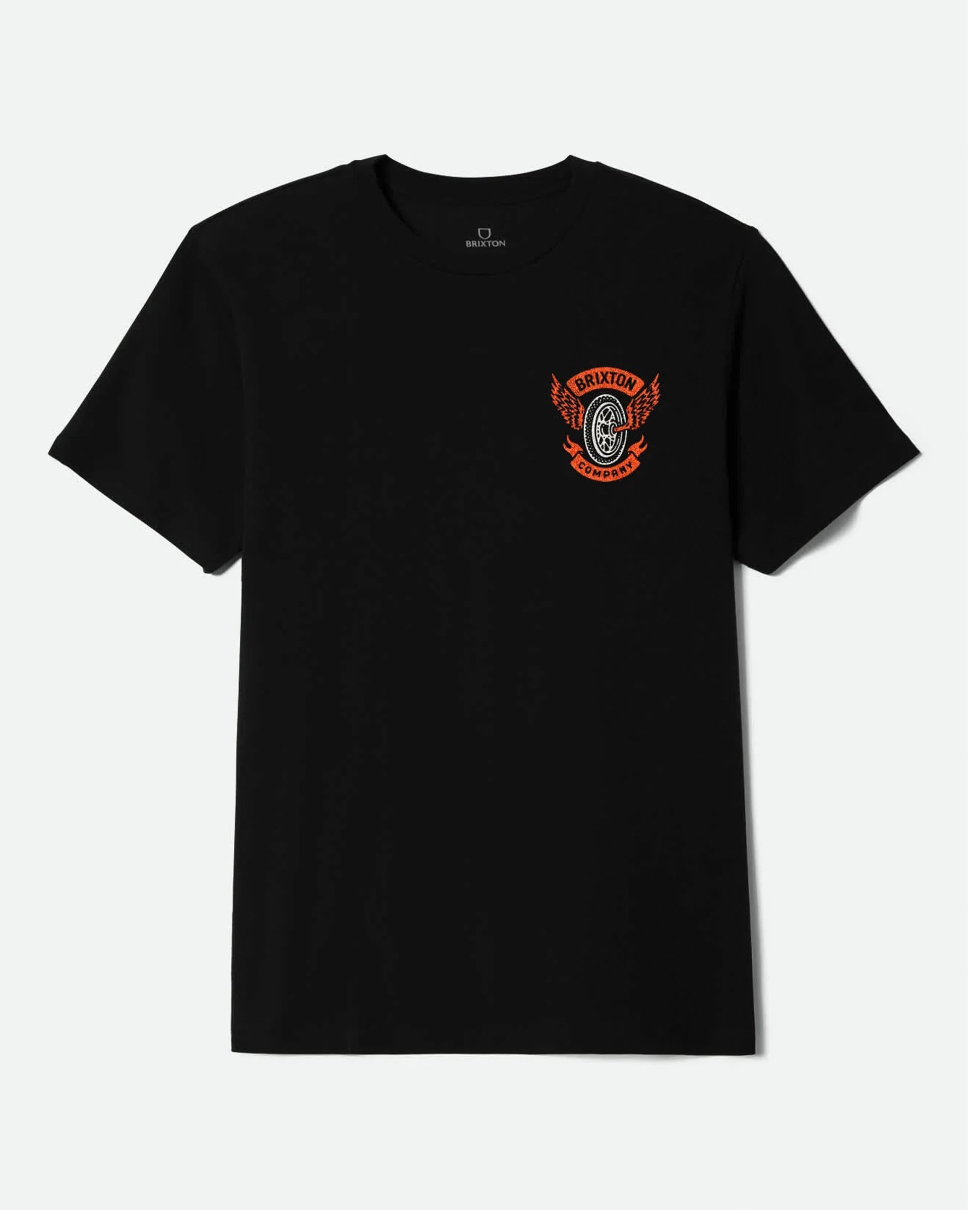 Brixton Payson Short Sleeve Tailored T-Shirt - Black