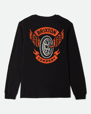 Brixton Payson Standard Long Sleeve T-Shirt - Black