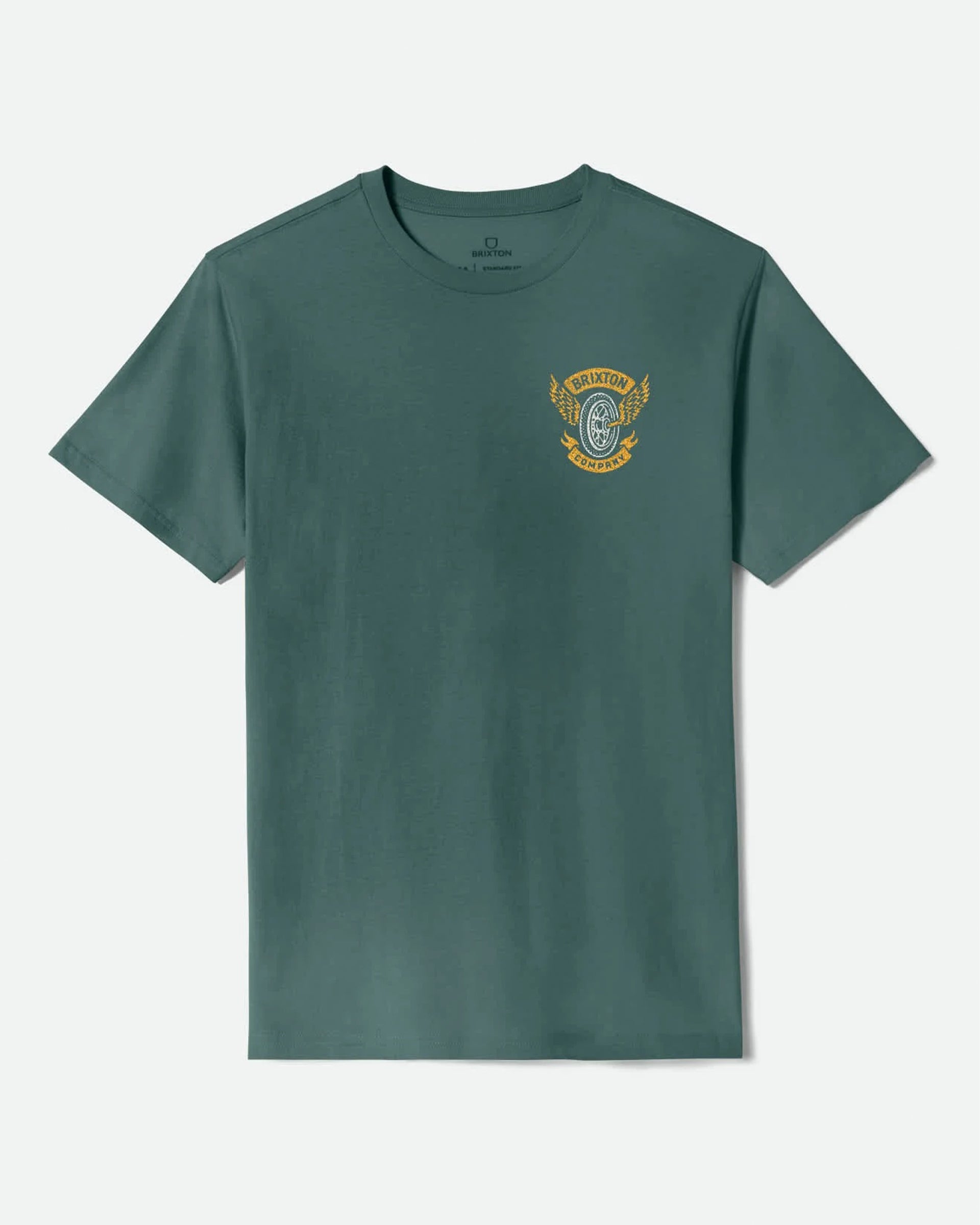 Brixton Payson Short Sleeve Tailored T-Shirt - Night Sage